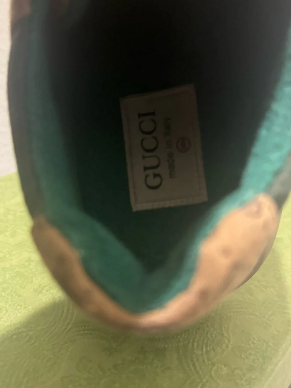 Gucci Multicolor GG Monogram Runner Sneakers - Burgundy, Beige, Teal, Orange - Picture 9 of 9
